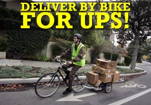 ups bike delivery