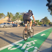 Bicycle in Bike Lane on Santa Rosa St